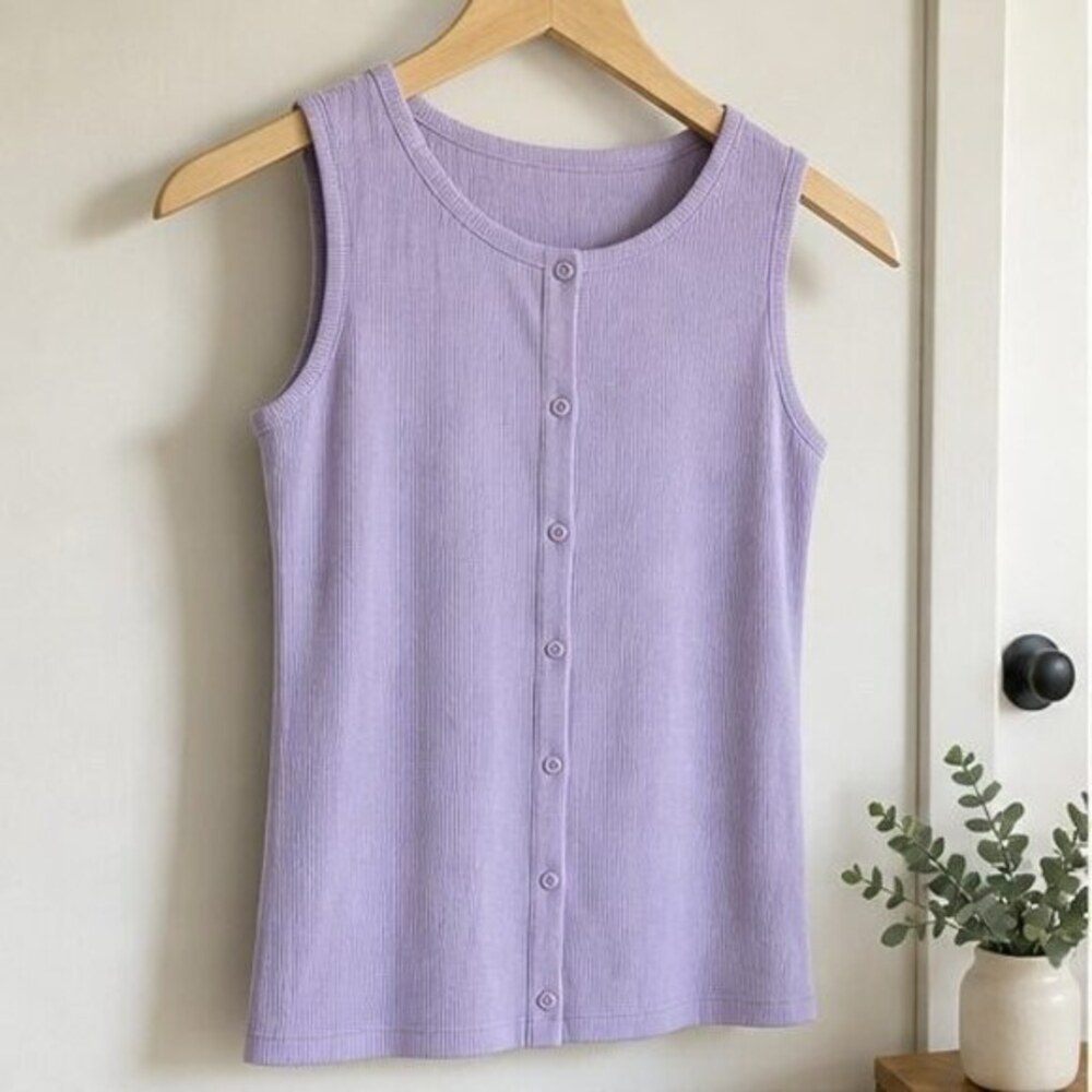 Lilac Tie Neck Blouse